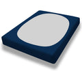 Purefit Stretchy Box Spring Cover Twin - Elastic Fitted Box Spring Wrap Around 4 Sides, Wrinkle & Fading Resistant Fits Twin Size Beds, Navy