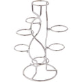 Bards Silver-toned Egg Stand/Holder, 7 Egg Display, 1.375 diameter (Fits Hen Sized Eggs)