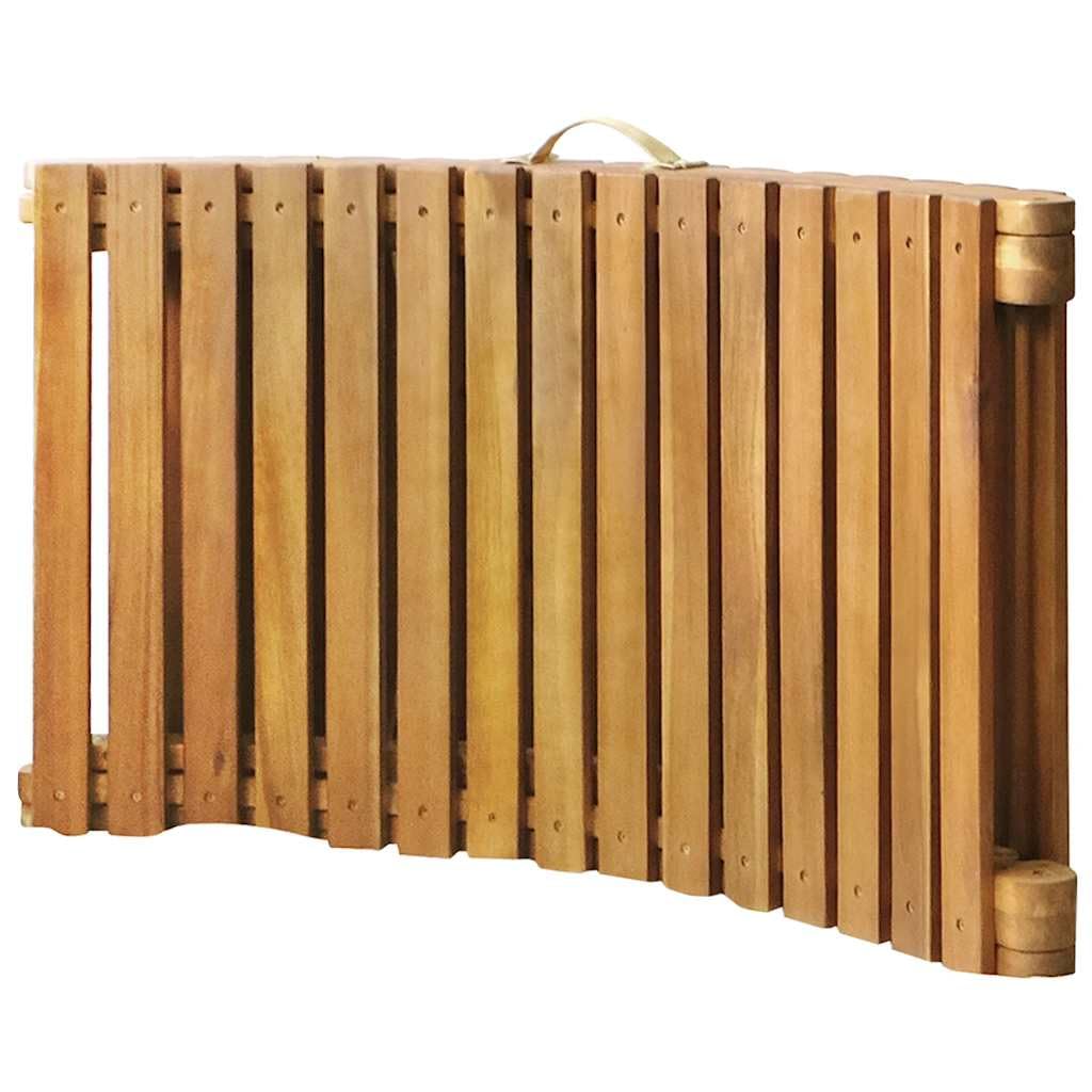 vidaXL Patio Lounge Chair, Outdoor Chaise Lounge Chair with Cushion, Sunlounger, Sunbed for Backyard Poolside Balcony, Retro Style, Solid Acacia Wood