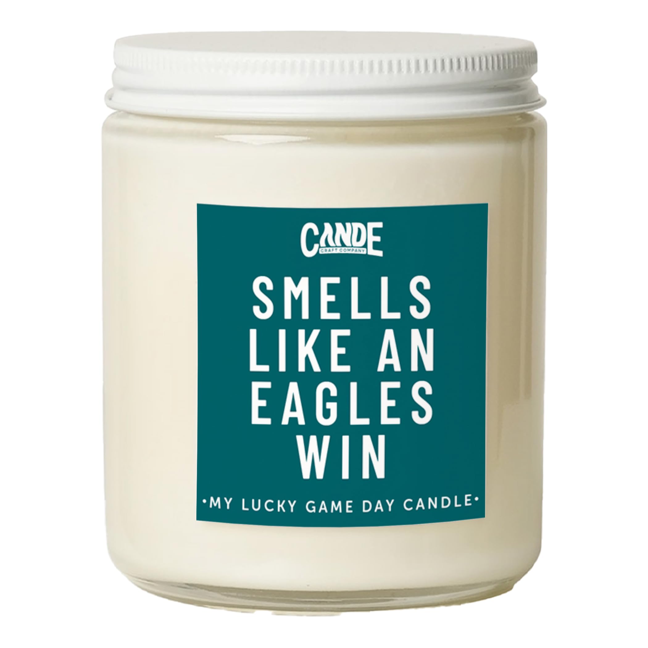CE Craft - Smells Like an Eagles Win Candle - Football Themed Candle, Gift for Dad, Gift for Son, Sports Gift, Sports Themed Can