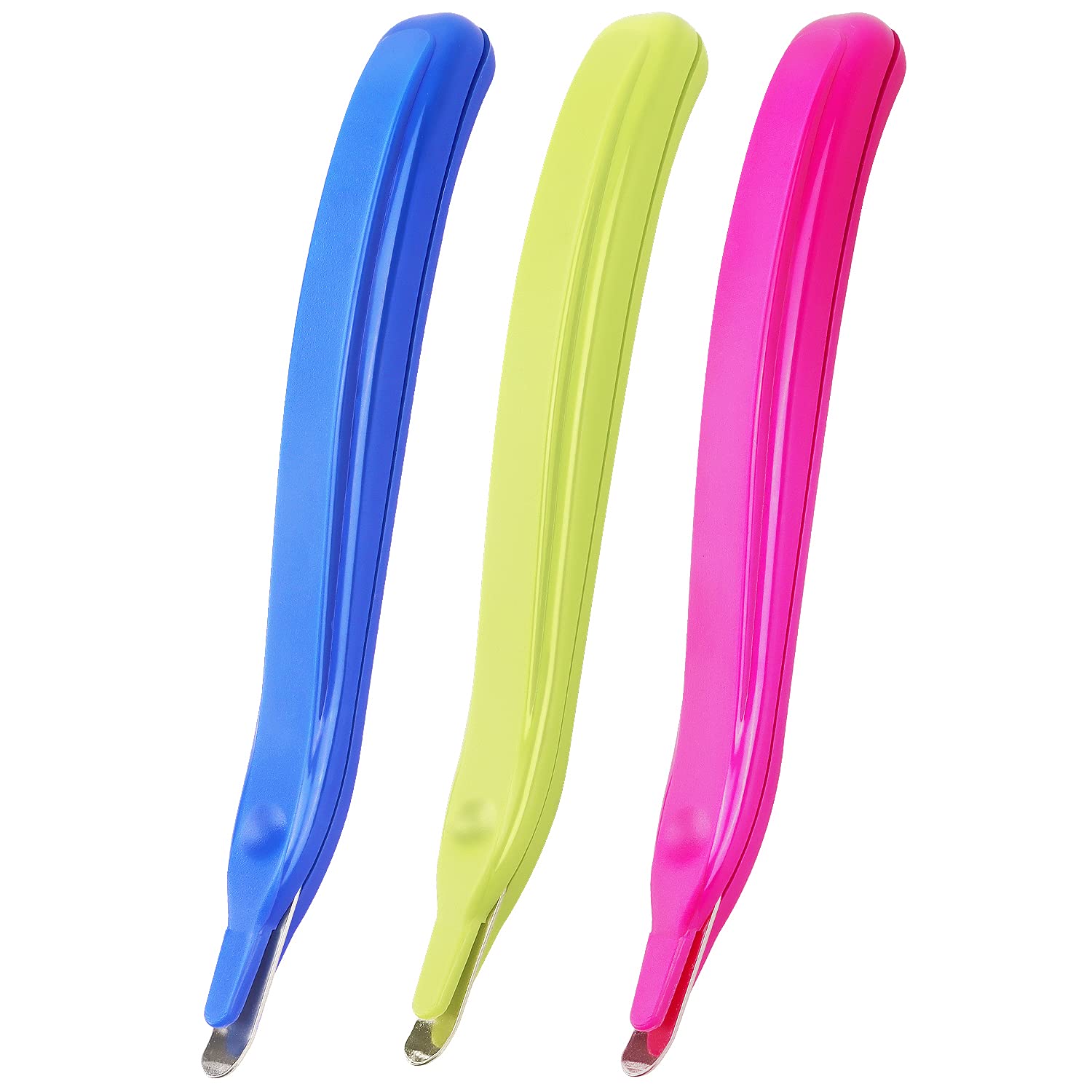 Zztx 3 Pcs Professional Magnetic Staple Remover Puller Rubberized Staples Remover Staple Removal Tool For School Office Home(Blu