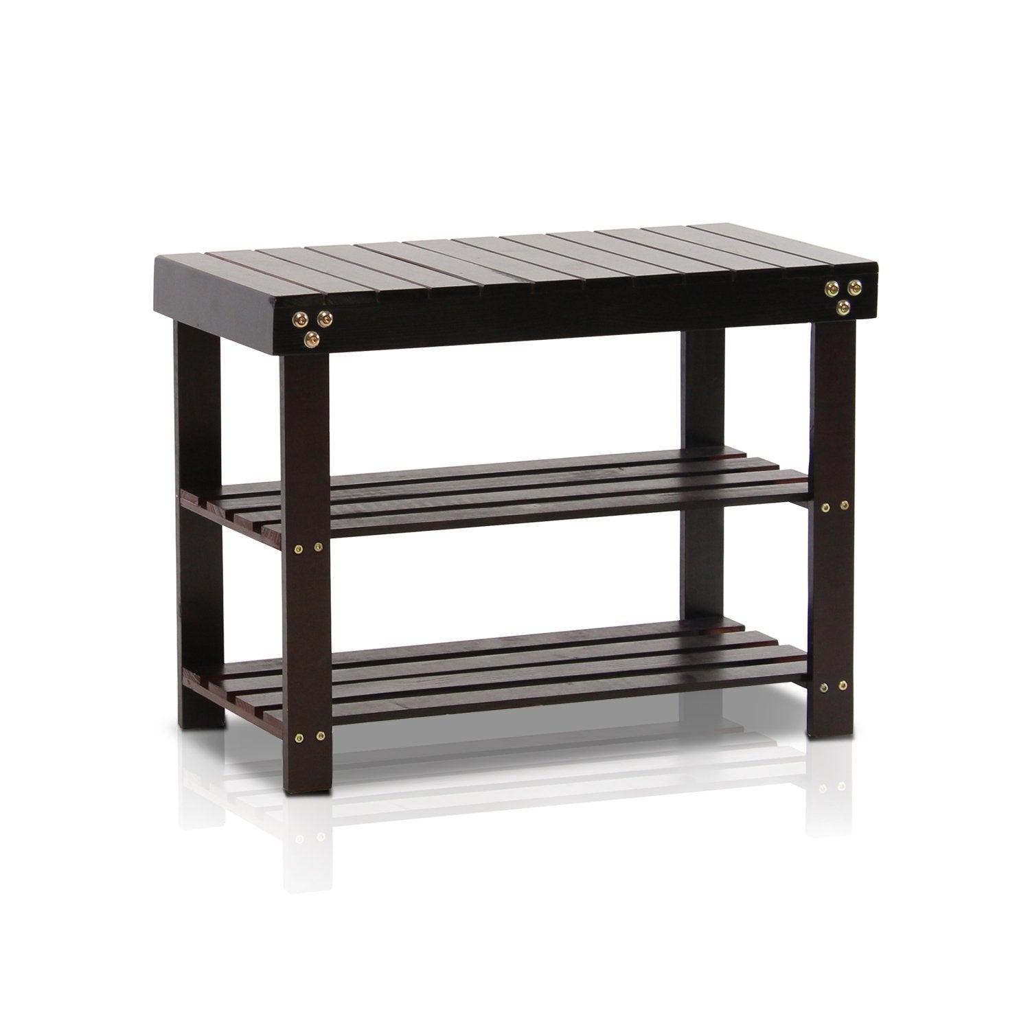 Furinno Pine Solid Wood Shoe Rack - Thumbnail 2