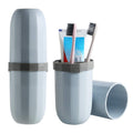 SURKHAMART Multicolor Travel Capsule Toothbrush Holder and Toothpaste Organizer: Compact and Convenient Travel Companion