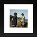 Golden State Art, 6x6 Square Wood Frame - White Mat Fit 4x4 inch Instagram Smartphone, Family Collage Photo - Wall Hanging - Rea