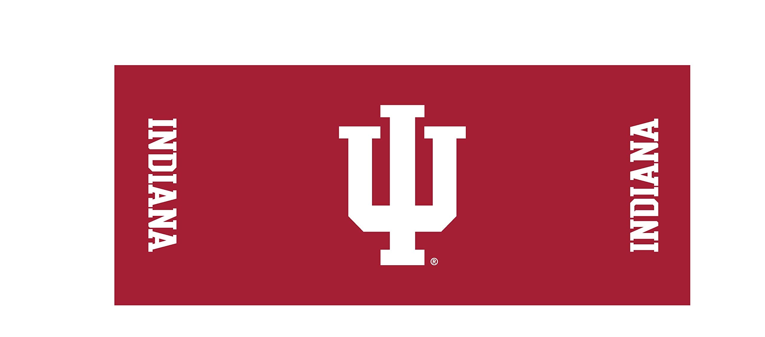 Collegiate Kwik-Covers Rectangle Plastic Table Covers, Bundle Of 2 (Indiana University, 6')