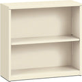 HON Brigade Metal Bookcase - Bookcase with Two Shelves, 34-1/2w x 12-5/8d x 29h, Putty (HS30ABC)