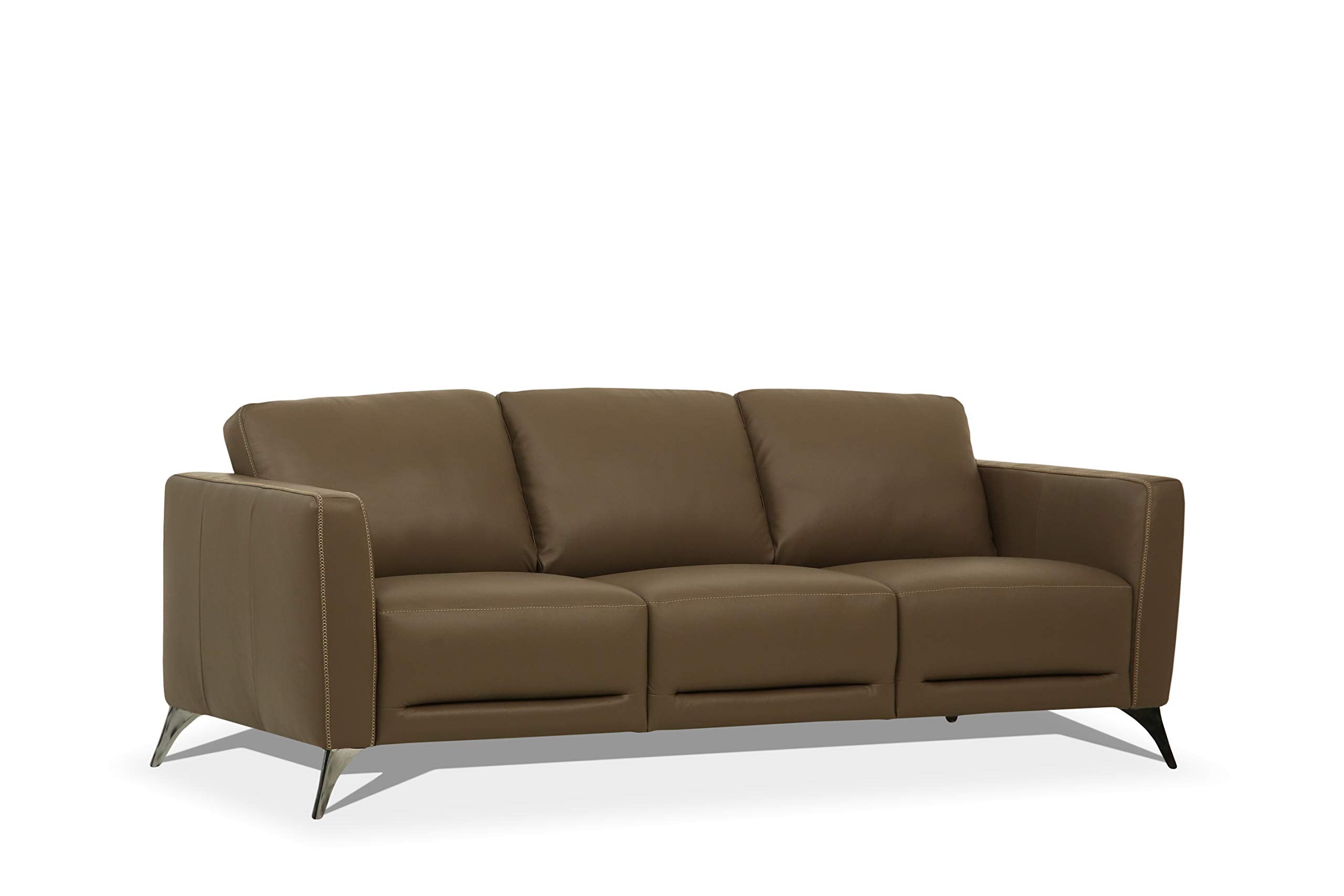 Acme Malaga Leather Sofa in Espresso Chocolate