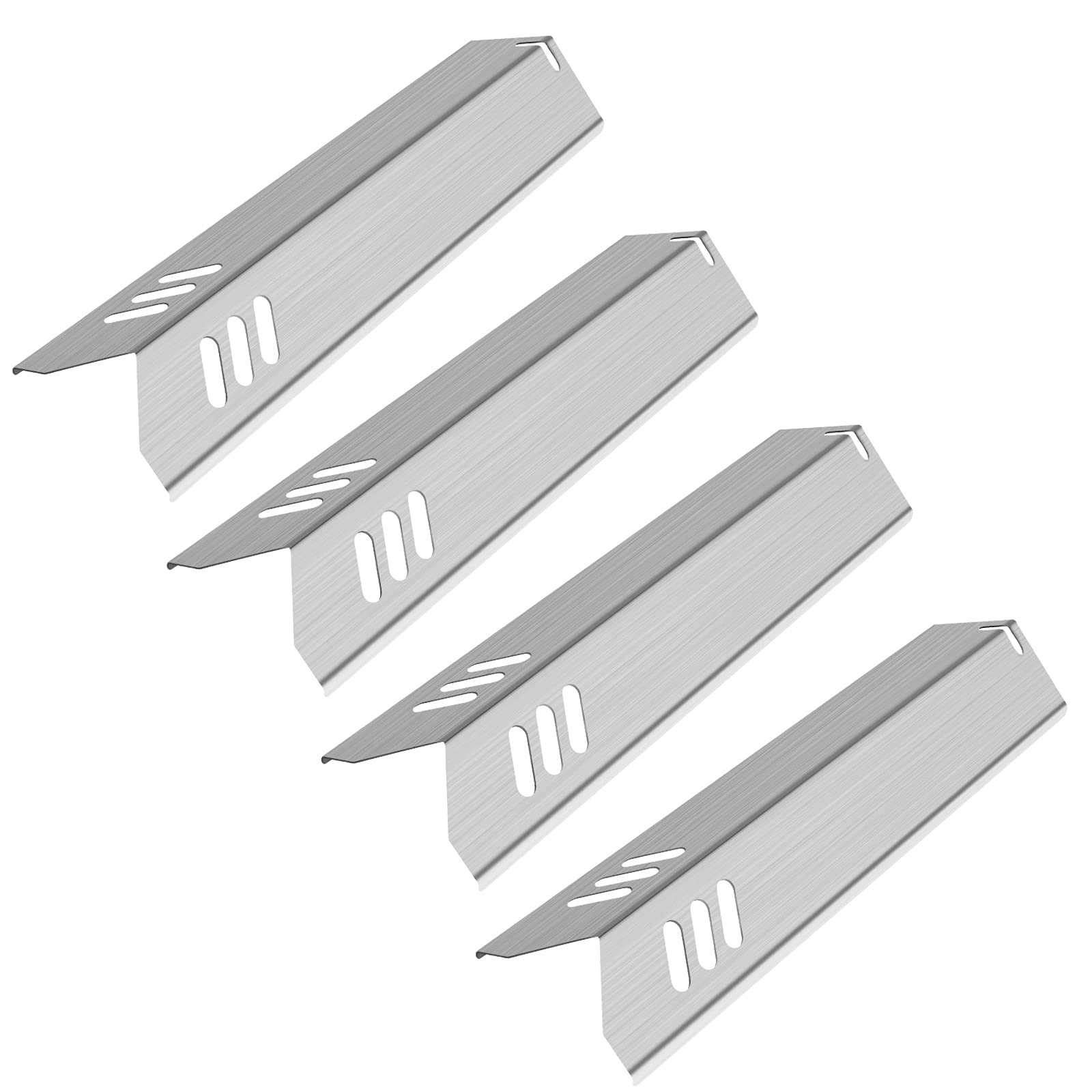 Kalomo 15 Inch Grill Heat Plates Shield Burner Covers Flame Guards, Bbq Gas Grill Replacement Parts For Dyna-Glo Dgf493Bnp Dgf51