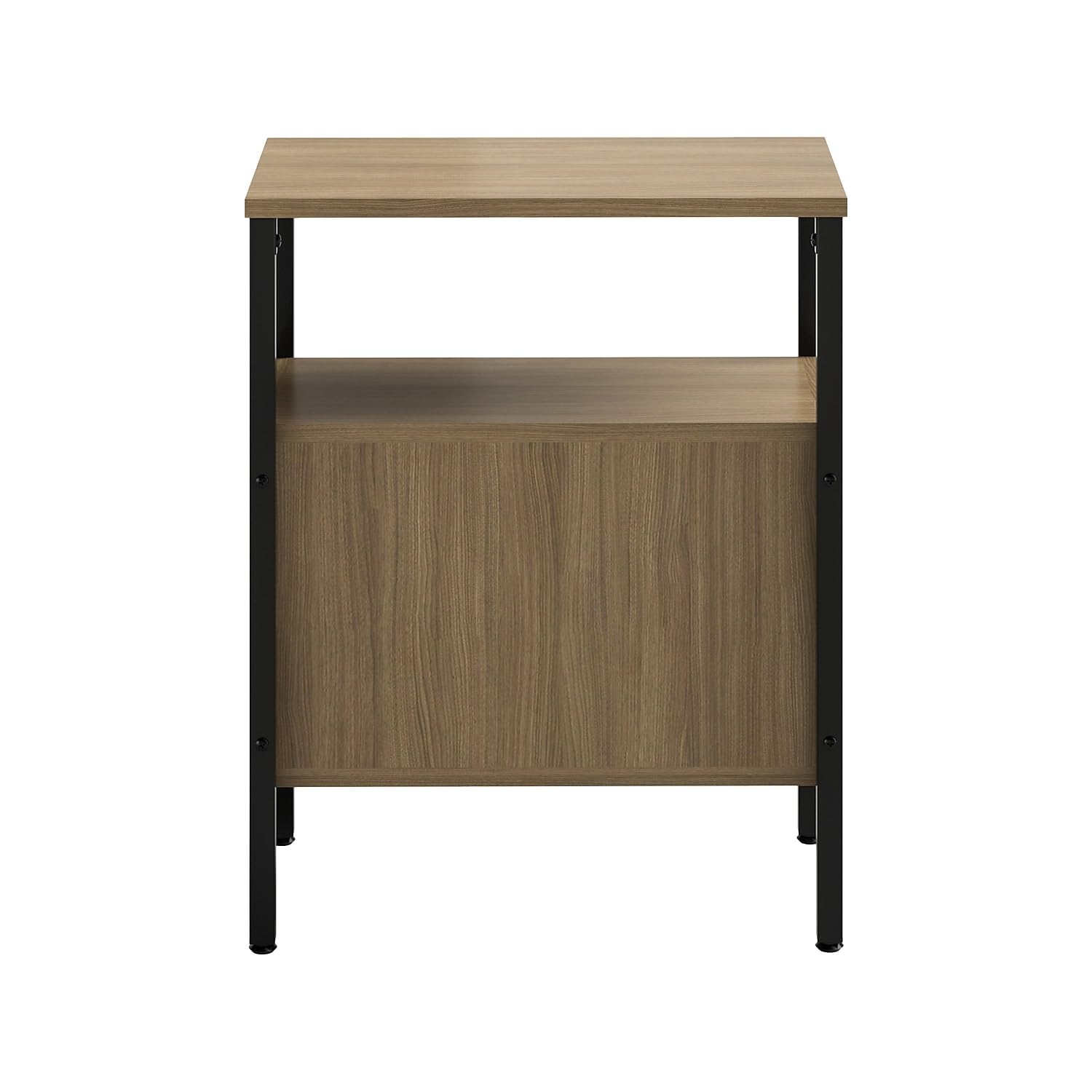 Safco Simple Storage Multi-Functional Wood Walnut Storage Unit - Thumbnail 5