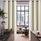 Ryb Home Blackout Curtains 96 Inch Long, Portable Privacy Curtains Screen Partitions For Patio Sliding Glass Door Living Room Of