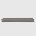 Westintrends Solace Water Resistant Outdoor Patio Bench Seat Cushion, 54 X 18, Grey