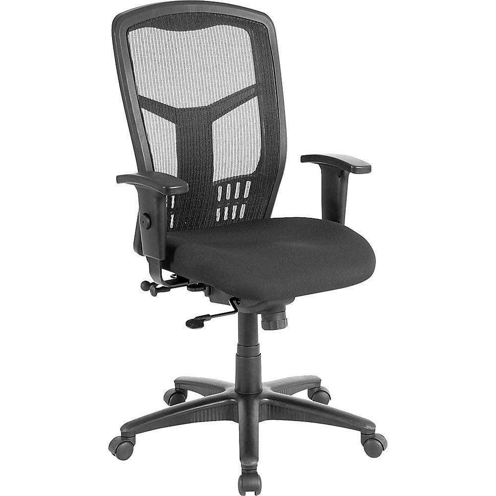 Lorell, LLR86205, Executive High-Back Swivel Chair, Black