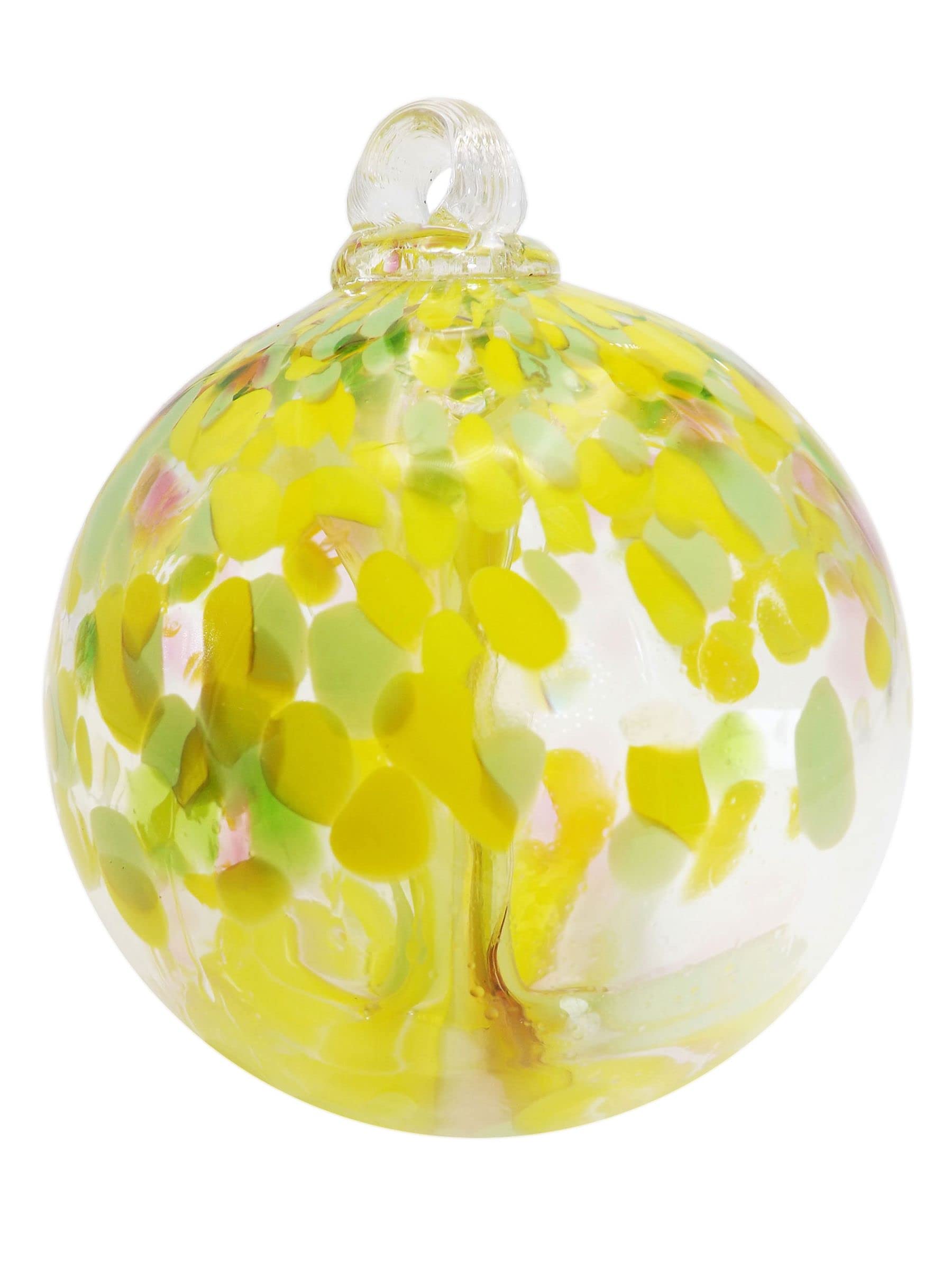 Dale Tiffany Hand Blown Glass, 4' Diameter Blossom, Tree Of Life Collection, Witch Globe Hanging Garden Indoor/Outdoor Decorati