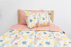 Beddy's Flower Blossoms Twin Zipper Bedding Set for Kids - Floral Comforter, Soft Sheets, Includes Pillowcase & Sham, Easy Care