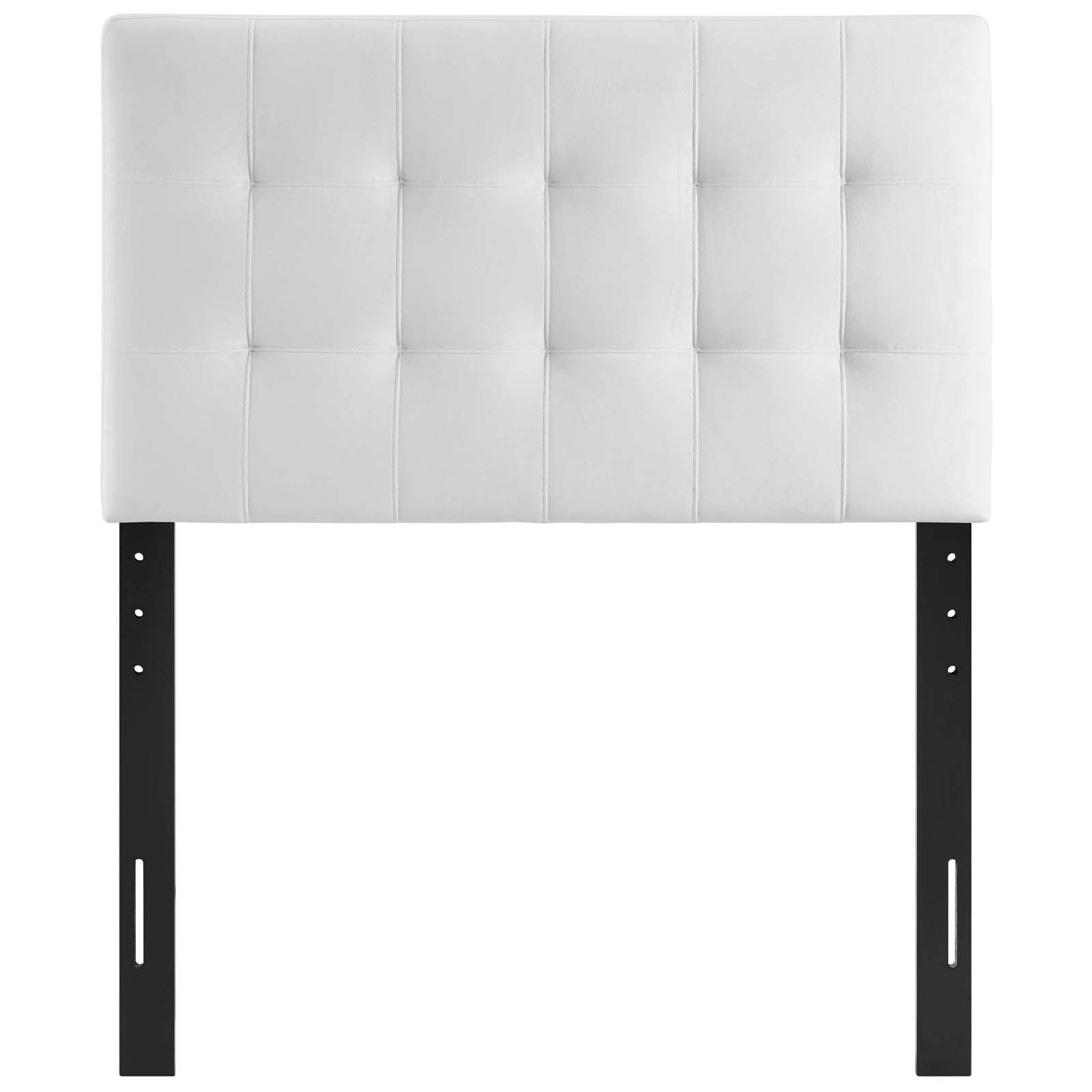 Modway Lily Twin Headboard - Biscuit Tufted Performance Velvet - White - Model MOD-6118-WHI