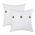 Hwy 50 Decorative Throw Pillow Covers Set Cushion Cases With Triple Buttons 22X22 Inch Chenille Soft Farmhouse Accent Pillowcase