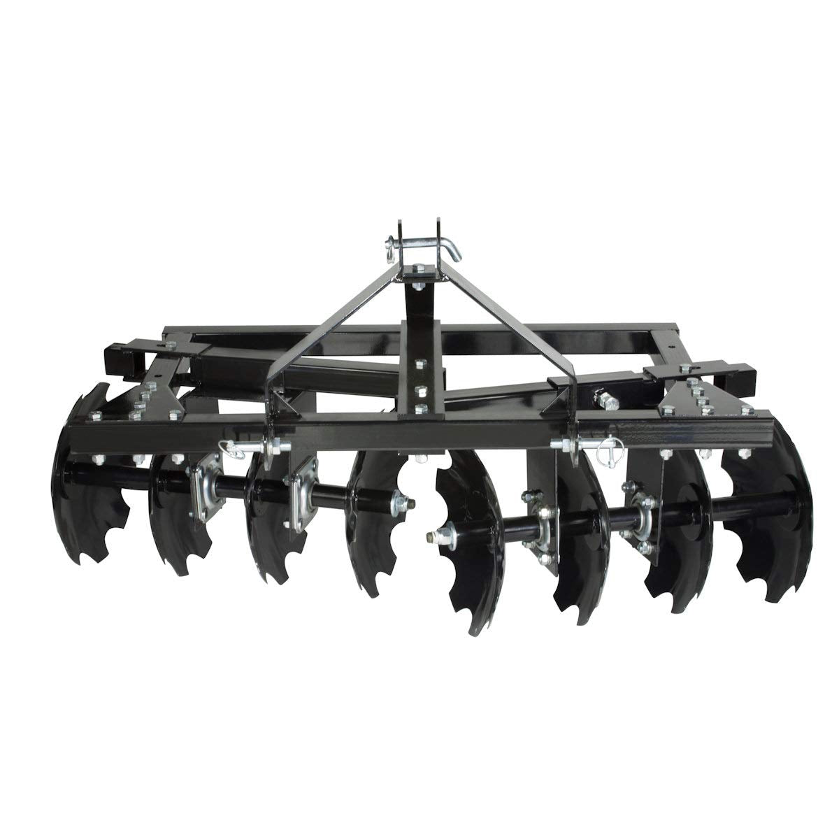 Motoalliance Impact Implements Cat-0 Disc Plow Harrow - For Prep Soil Cut Weeds & Clear Crop Remains - Easy Mounting With Integr