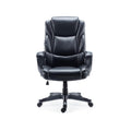 Staples Mcallum Ergonomic Manager And Executive Office Chair, Task Desk Swivel Chair With Wheels, Adjustable Height, Bonded Leat