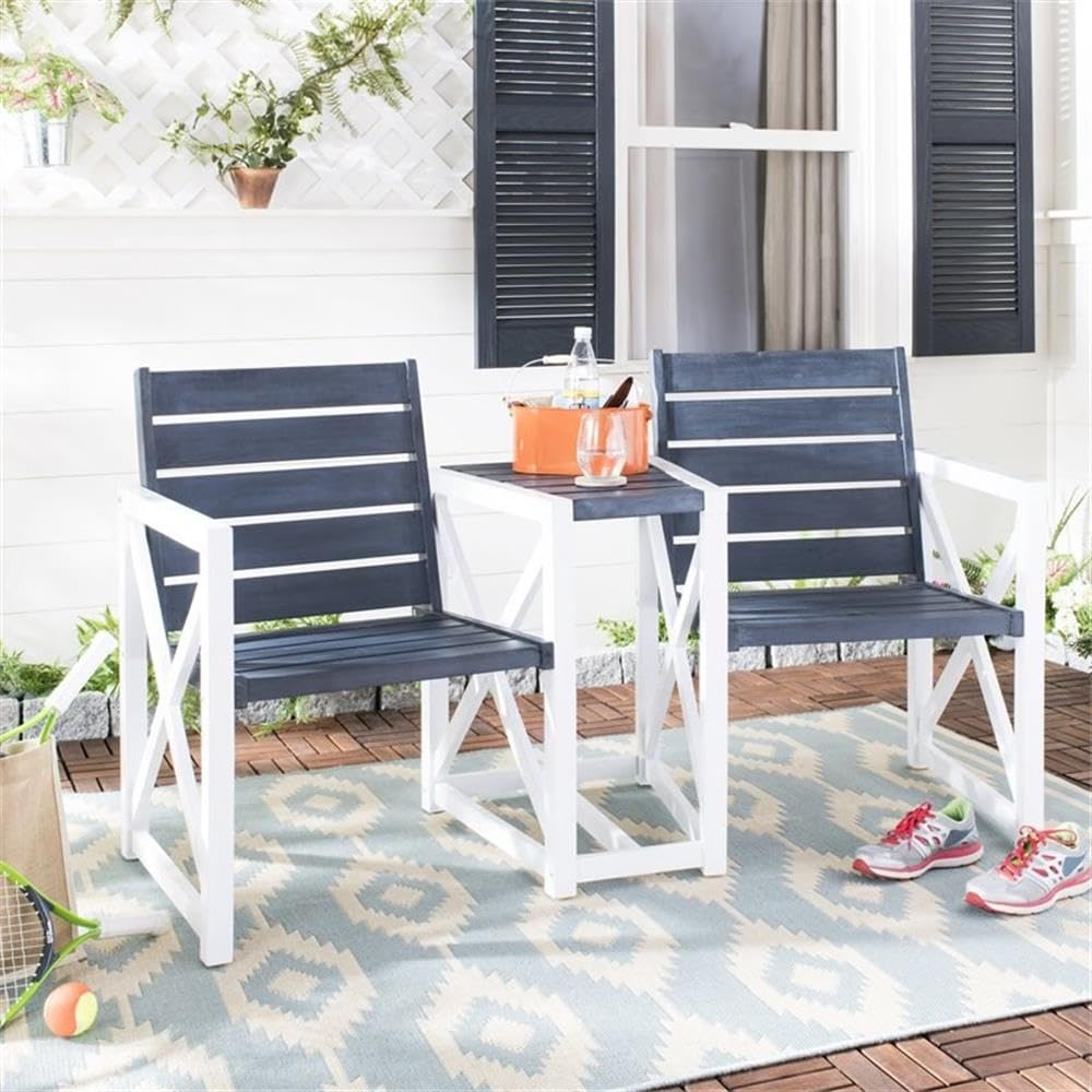 Safavieh Outdoor Collection Ally Rustic Brown Darling Wrought Iron 60.25' Outdoor Tree Bench