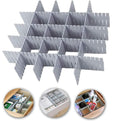 Cyrox Drawer Divider Organizers | Grid Closet Sorting Partition/Plastic Strips Separators Cabinet Storage Box Socks/Makeup  Set