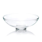 CYS EXCEL Glass Decorative Footed Bowl (H:4.5'' D:12'') | Fruit Display Bowl | Terrarium Bowl | Compote Vase Kitchen Table Cente