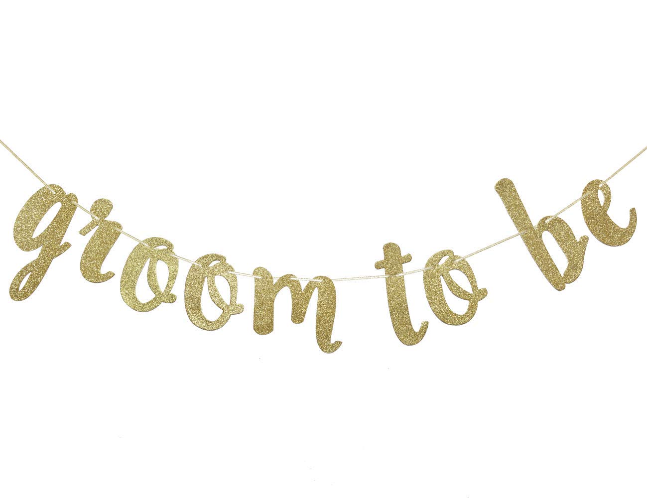 Groom to Be Banner Gold Glitter Decor for Bridal Shower Wedding Bachelorette Party Decorations