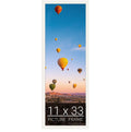 wallsthatspeak 11x33 white Picture Frame for Puzzles Posters Photos or Artwork