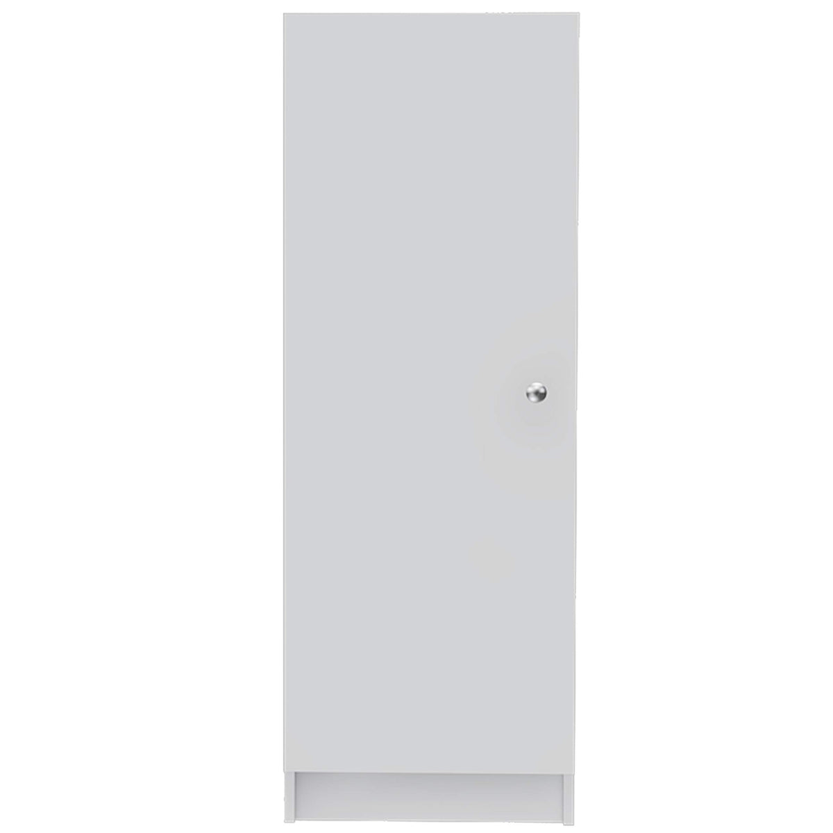 Kitchen Pantry 47&quot; H, 1 Door Cabinet, 4 Interior Shelves, White