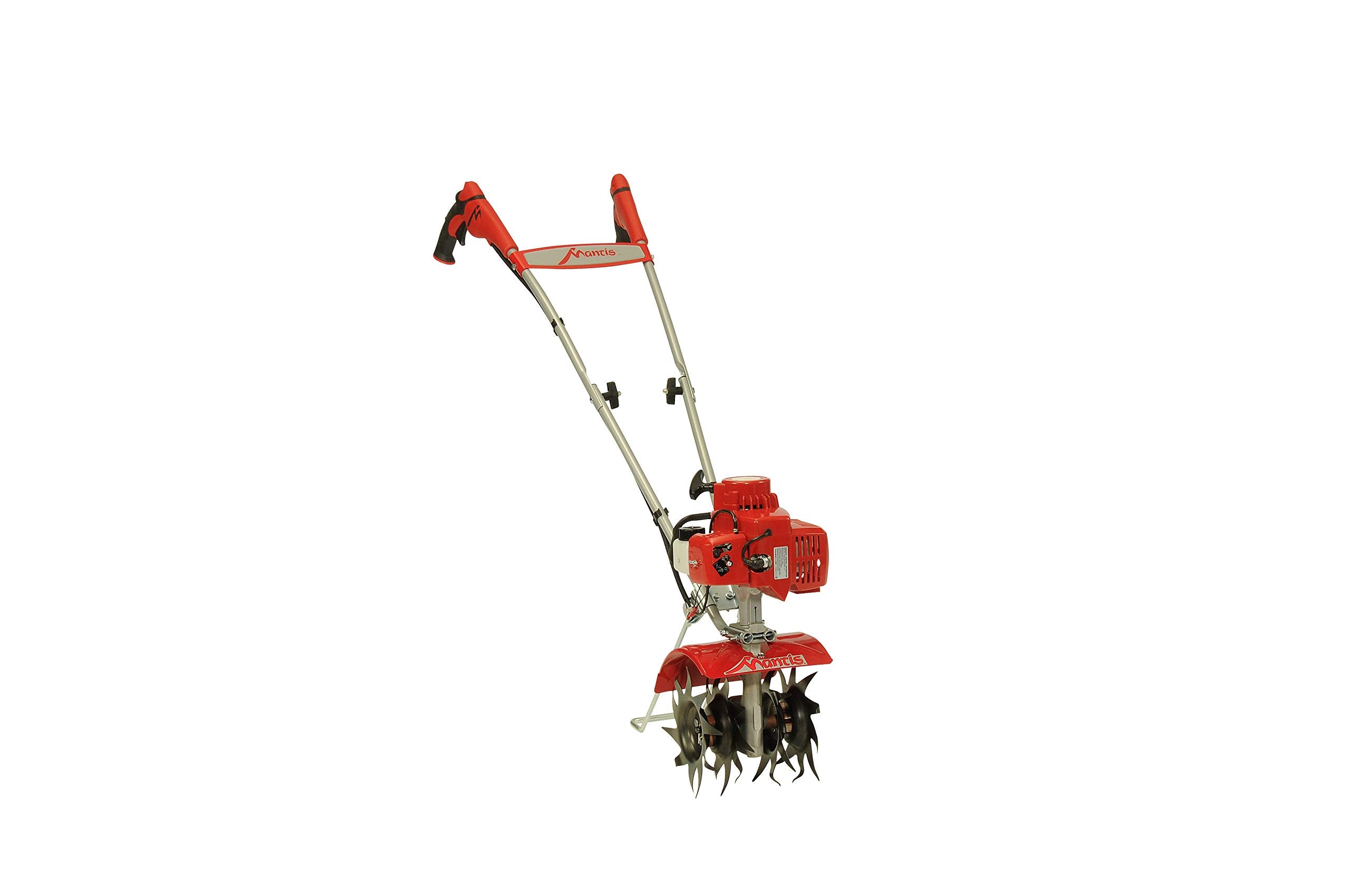 Mantis 7924 2-Cycle Plus Tiller/Cultivator With Faststart Technology For 75% Easier Starts, Red