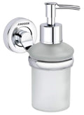 JAGGER JAG309 Wall Mounted Liquid Glass Soap Dispenser/Shampoo Conditioner Holder/Handwash Dispenser/for Wash Basin/Bathroom/Liv