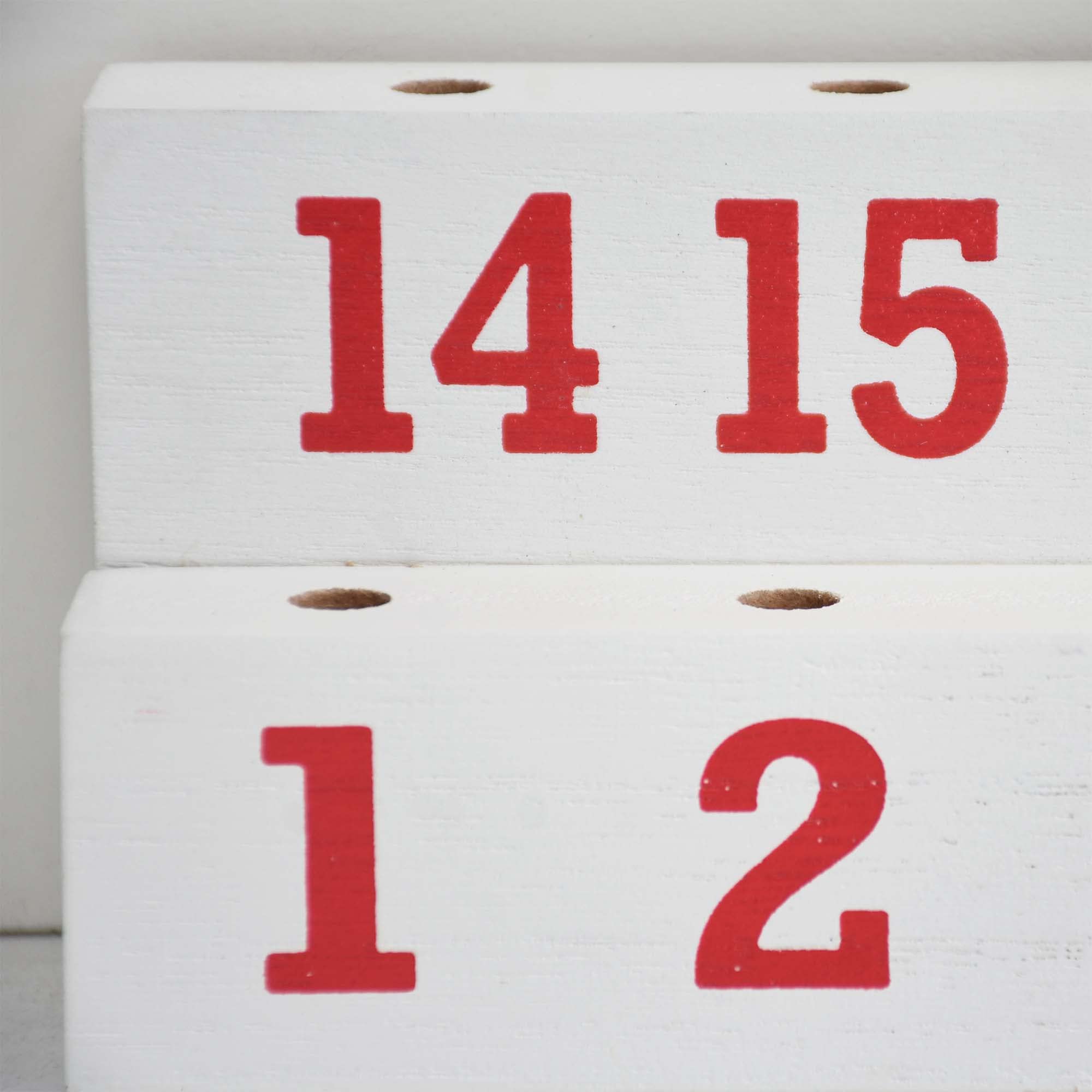 Paris Loft Christmas Countdown Sign, Countdown Calendar, Wooden Christmas Tabletop Decor, Advent Calendar With Santa