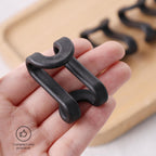 Hakday 60Pcs Hanger Connector Hooks, Black Clothes Hanger Connector Heavy Duty Space Saving Hooks For Velvet Hangers Wooden Hang