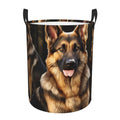 Tall Laundry Basket German shepherd Laundry Hamper Foldable Dirty Clothes bags Washable Toys Storage Basket Organizer Bins Baske