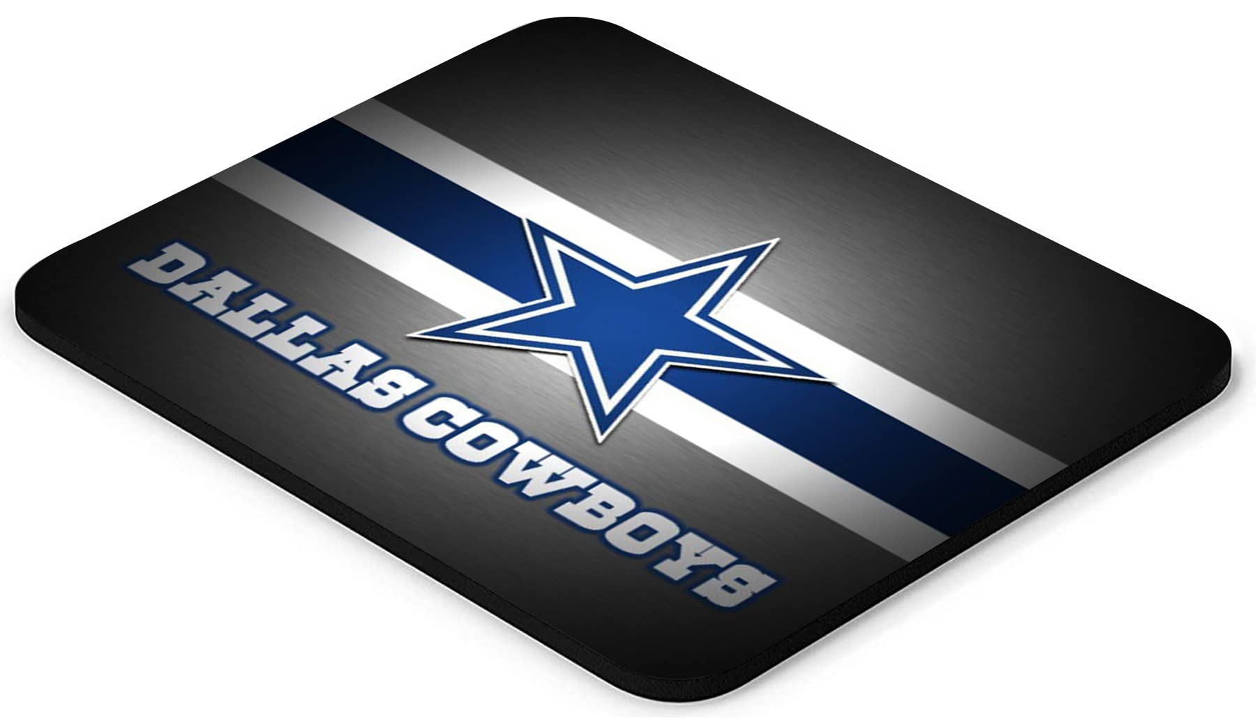Gaming Mouse Pad, Sport Football Mousepad With Non-Slip Rubber Base For Laptop Computer Desktop Game Mat,Fans Gift Blue White Wh