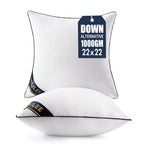 Miulee 22X22 Pillow Inserts Set Of 2 Throw Pillows 22 Inch Premium Down Alternative Pillow Inserts Decorative Pillow Stuffer For Sofa, Couch (22X22 Inch, Set Of 2)