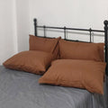 Premium Queen Pillowcases 4 Pack - Coffee Standard - Ultra Soft 1800 Thread Count Microfiber- Double Brushed - Allergies Free -