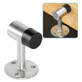 Masendelk Floor Mount Door Stopper, Heavy Duty Door Stop Brushed Nickel Doorstop With Rubber Bumper & Stainless Steel Screws, 3