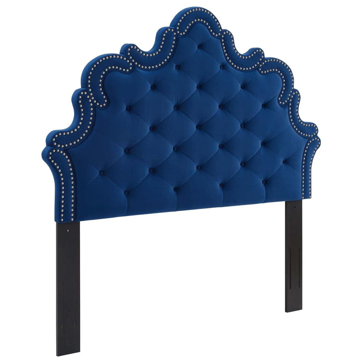 Modway Arabella Button-Tufted Performance Velvet Twin Headboard In Navy