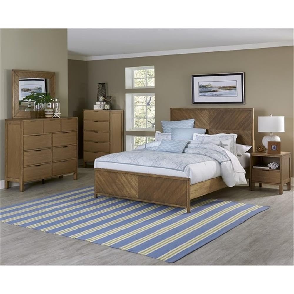Progressive Furniture Strategy King Panel Bed Jute