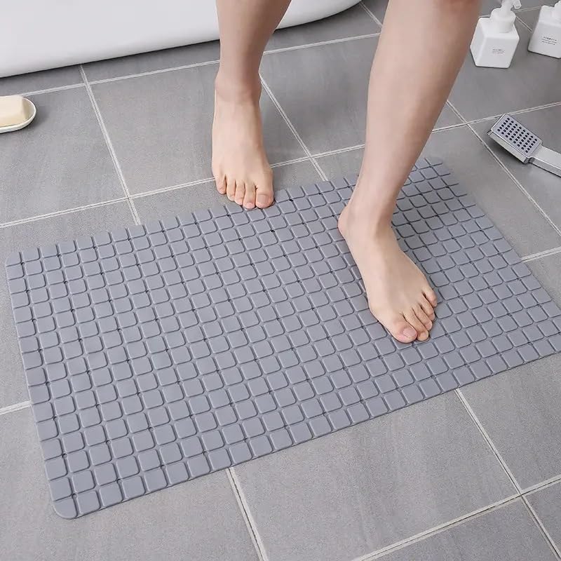 ISTARA Bathtub Mats for Shower Tub Extra Long NonSlip Bath Mat, Shower Mat with Drain Holes and Suction Cups, Bath Tub Mat for