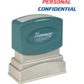 Wholesale Case Of 15 - Xstamper Personal Confidential Stamp-Personal/Confidential Ink Stamp, 1/2'X1-5/8', Blue/Red Ink