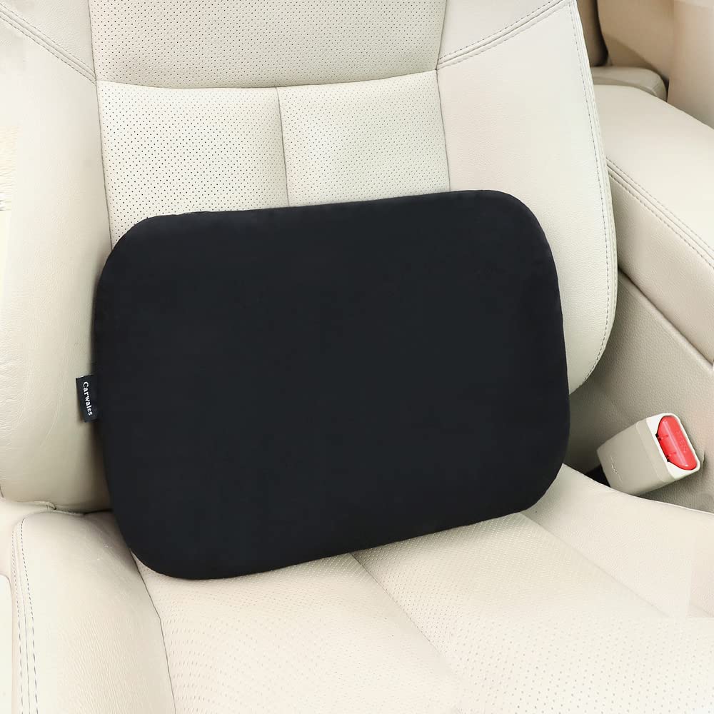Carwales Emulsion Lumbar Support Pillow For Car Driving Seat Relax Soft Lower Back Support Home Office Chair Cushion Desk Access