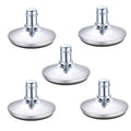 5Pcs Bell Glides Low Proffile Replacement Office Chair Or Sturdy Stool Swivel Caster Wheels Furniture Sliders To Fixed Stationar