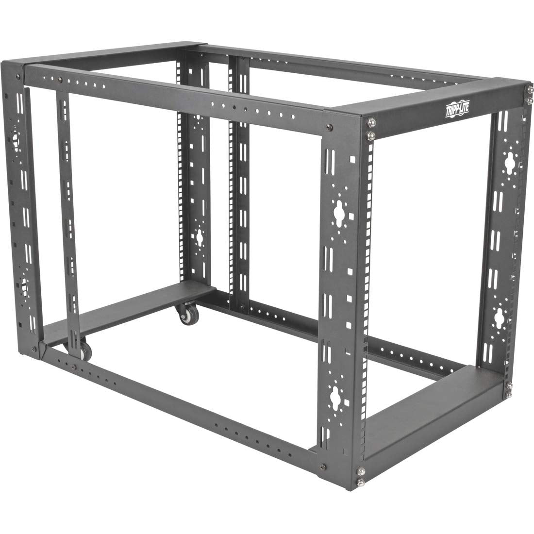TRIPP LITE 12U 4-Post Open Frame Rack Server Cabinet Floor Standing 36 Depth (SR12UBEXPNDKD)