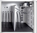 Luxor 12 Capacity Secure Tablet Charging Box with mounting hardware for drywall Surfaces Included.