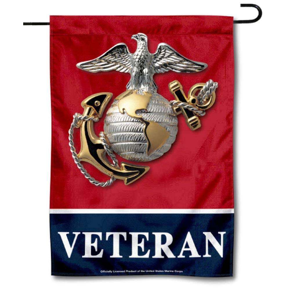 Wincraft Us Marines Veteran Garden Flag