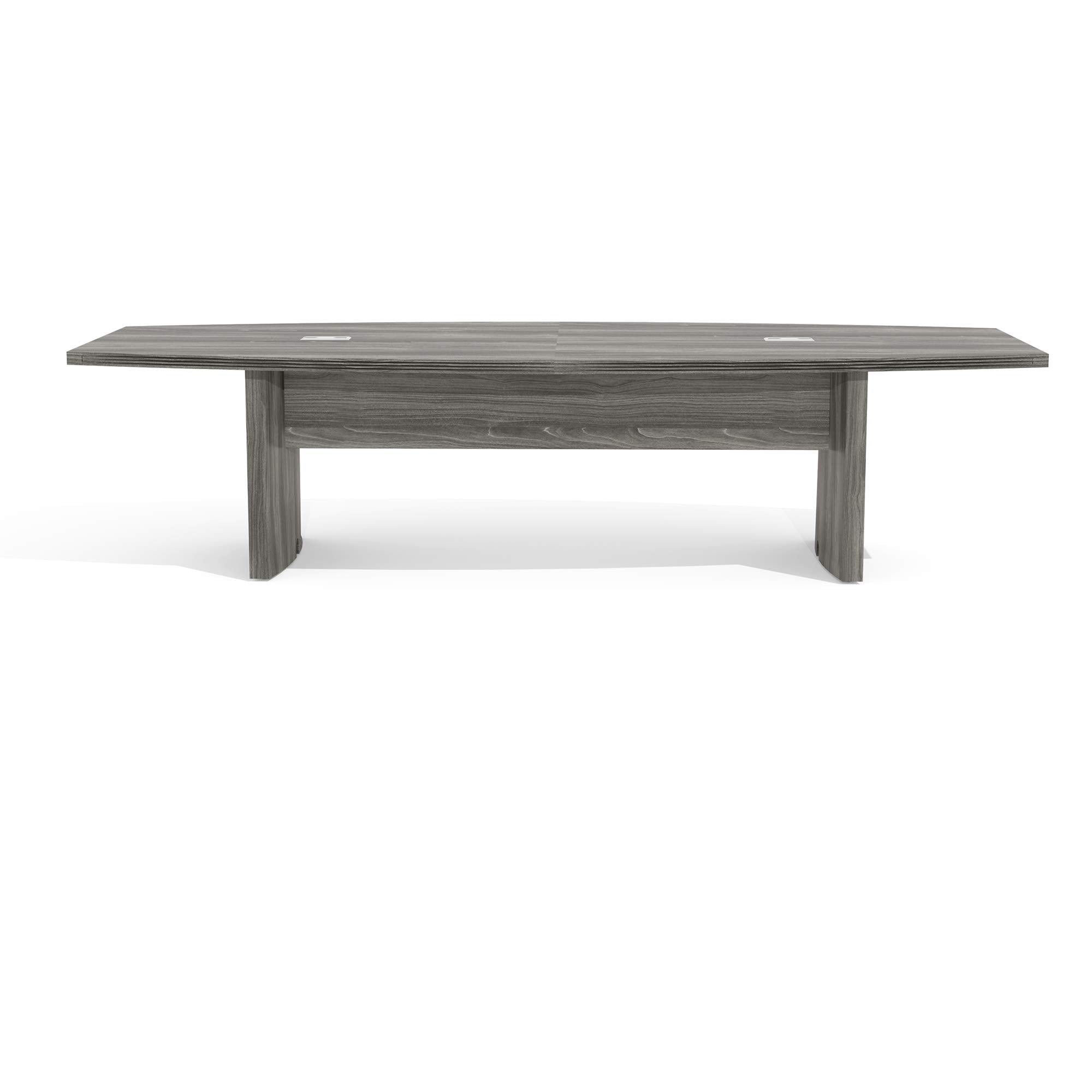 Safco Aberdeen 10ft Conference Table Contemporary Laminate Gray Steel Ideal for Modern Business and Meeting Rooms 367 lbs. Weight ACTB10LGS