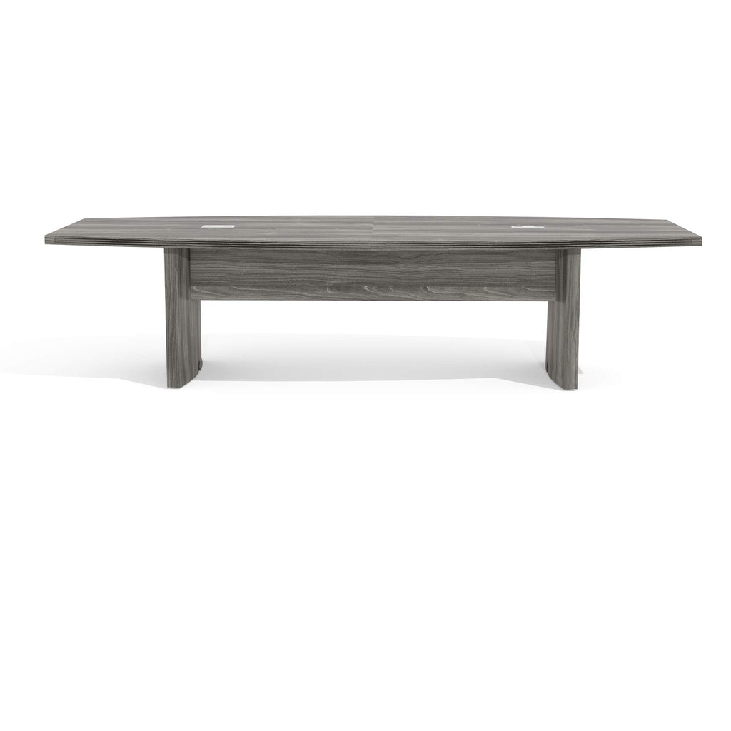 Safco Aberdeen 10ft Conference Table Contemporary Laminate Gray Steel Ideal for Modern Business and Meeting Rooms 367 lbs. Weight ACTB10LGS