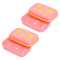 Sulfar Covered Star Shape Soap Keeping Plastic Case for Bathroom use (Pack of 2) Multicolor