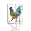 Rooster Kitchen Canvas Wall Art: Rustic Farmhouse Painting Poster - Chicken Artwork Decoration for Home Living Room Bedroom, Fra